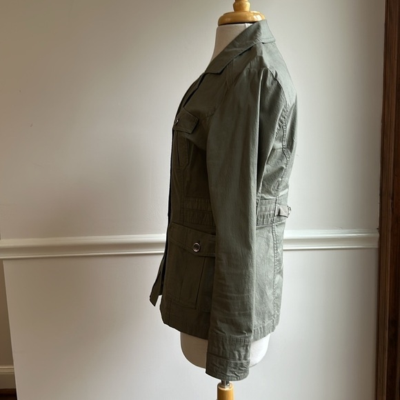 Tribal Cotton Utility Jacket Army Olive Green XS - Picture 4 of 8